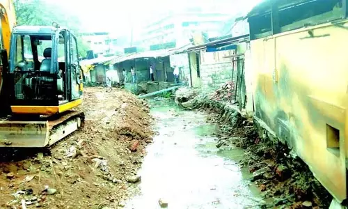 Ponda नगर निगम द्वारा अतिक्रमण हटाने के बाद जल संसाधन विभाग ने नाले का जीर्णोद्धार किया
