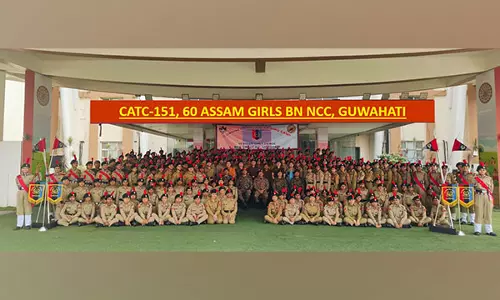 गुवाहाटी के सरुसजाई स्टेडियम में बालिका कैडेटों के लिए 10 दिवसीय NCC प्रशिक्षण शिविर शुरू गुवाहाटी के सरुसजाई स्टेडियम में बालिका कैडेटों के लिए 10 दिवसीय NCC प्रशिक्षण शिविर शुरू