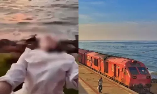 चलती ट्रेन से गिरी महिला, चमत्कारिक ढंग से बची, वीडियो वायरल चलती ट्रेन से गिरी महिला, चमत्कारिक ढंग से बची, वीडियो वायरल