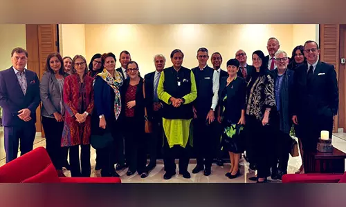 ईयू सदस्य देशों के 26 राजदूतों से बातचीत करके खुशी हुई: Shashi Tharoor