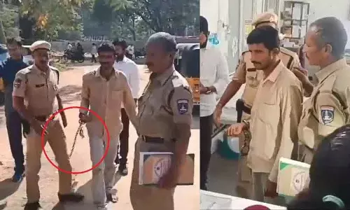 Telangana jail में हार्ट अटैक के बाद लागाचेरला के किसान को हथकड़ी लगाई गई