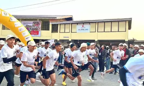 Nagaland : किसामा में ‘रन फॉर हॉर्नबिल अगेंस्ट टाइम’ का आयोजन