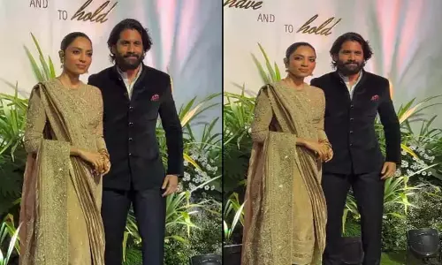 नागा चैतन्य-शोभिता ने शादी के रिसेप्शन में बिखेरा जलवा