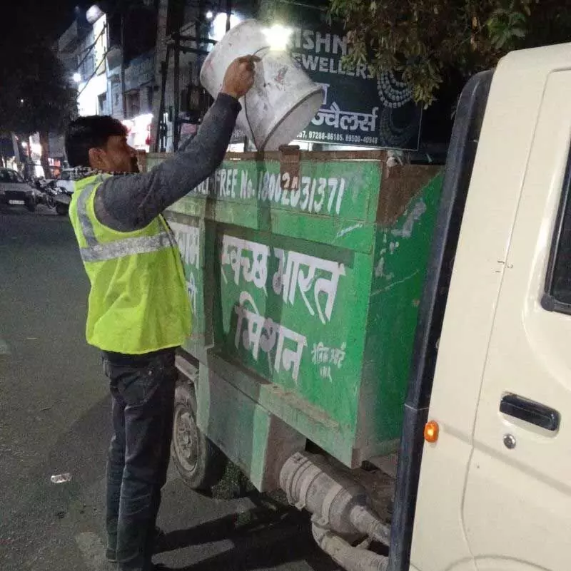 Haryana :  नगर निगम ने वाईनगर, जगाधरी के बाजारों में रात में कूड़ा उठाने का काम शुरू