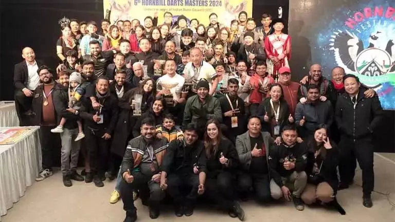 Nagaland : विक्टर केविलहौथी योमे ने हॉर्नबिल डार्ट्स मास्टर्स 2024 जीता Nagaland : विक्टर केविलहौथी योमे ने हॉर्नबिल डार्ट्स मास्टर्स 2024 जीता