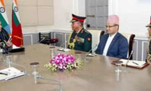 नेपाल के सेनाध्यक्ष अशोक राज सिगडेल ने राजनाथ सिंह से की मुलाकात नेपाल के सेनाध्यक्ष अशोक राज सिगडेल ने राजनाथ सिंह से की मुलाकात