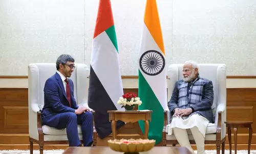 PM Modi और यूएई के उप प्रधानमंत्री के बीच भारत मध्य पूर्व यूरोप कॉरिडोर पर चर्चा हुई: विदेश मंत्रालय