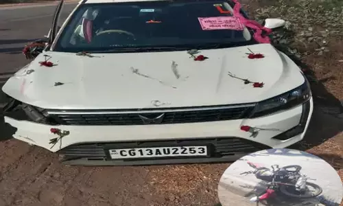 बाराती कार ने ली जान, नेशनल हाईवे 49 में हुआ बड़ा हादसा