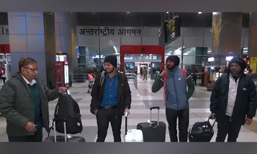 सीरिया से निकाले गए चार भारतीय Delhi airport पहुंचे, दूतावास को उनके प्रयासों के लिए धन्यवाद दिया