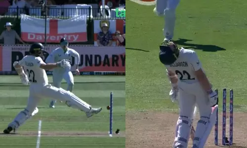 टेस्ट के पहले दिन आउट होने के बाद केन विलियमसन ने निराश दिखे, VIDEO वायरल टेस्ट के पहले दिन आउट होने के बाद केन विलियमसन ने निराश दिखे, VIDEO वायरल