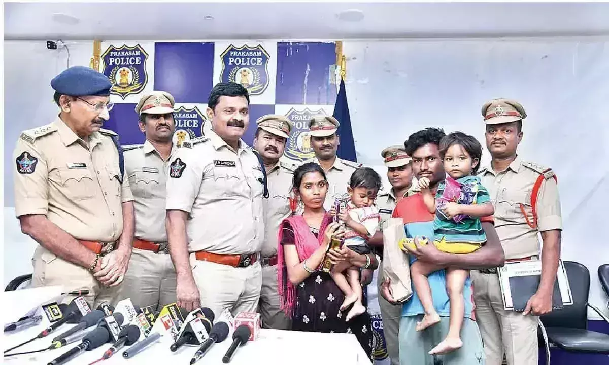 Prakasam पुलिस ने अपहृत बच्चे को कुछ ही घंटों में बचाया