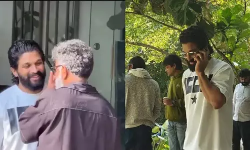Allu Arjun तेलुगु अभिनेता एए से मिले Allu Arjun तेलुगु अभिनेता एए से मिले