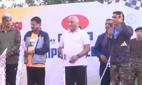 रायपुर पहुंचे पूर्व सेना प्रमुख जनरल वीके सिंह सोल्जरथॉन मैराथन में हुए शामिल