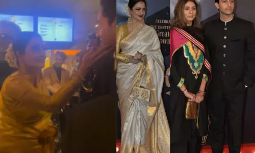 रेखा अमिताभ बच्चन की नाती को गले लगाती नजर आई रेखा अमिताभ बच्चन की नाती को गले लगाती नजर आई