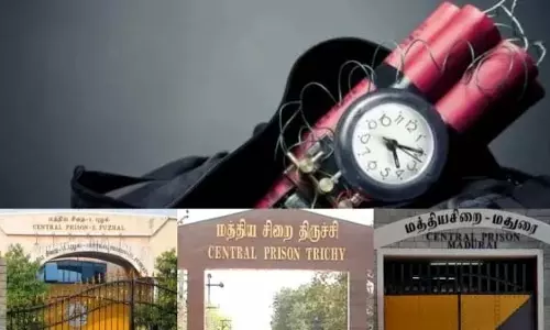 चेन्नई-त्रिची-मदुरै: 3 सेंट्रल जेलों को बम से उड़ाने की धमकी, पुलिस अलर्ट