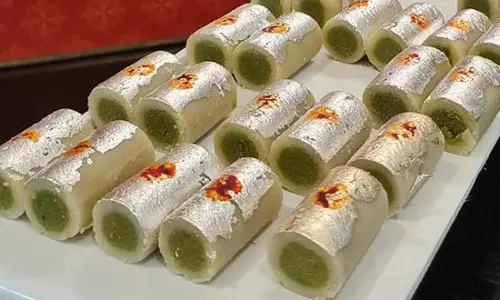 केसर पिस्ता रोल रेसिपी