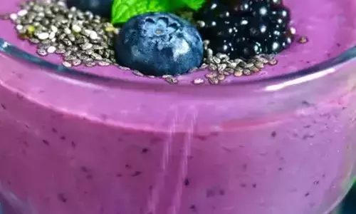 ब्लूबेरी चिया स्मूदी रेसिपी