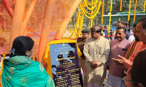 दंतेवाड़ा मुख्यालय में नवनिर्मित वन मंदिर वाटिका का प्रभारी मंत्री ने किया लोकार्पण