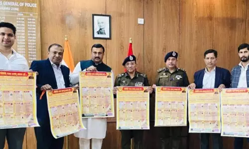 ADGP जम्मू, डीआइजी जेएसके रेंज ने तिथि पत्र पंचांग के छठे संस्करण का अनावरण किया