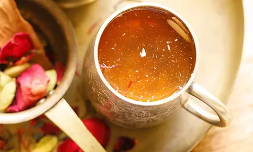 कश्मीरी कहवा चाय रेसिपी कश्मीरी कहवा चाय रेसिपी