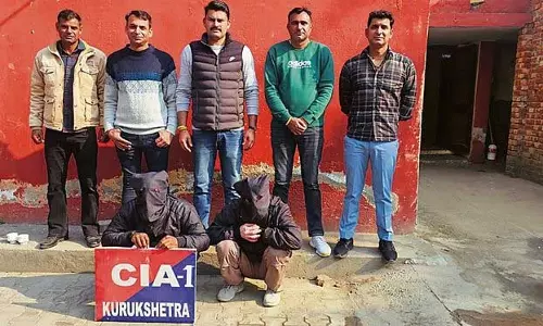 Haryana :  एनडीपीएस के दो मामलों में चार गिरफ्तार