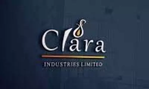 Clara Industries शेयर की कीमत में 4.98% ऊपर Clara Industries शेयर की कीमत में 4.98% ऊपर