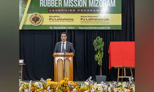 Mizoram के मुख्यमंत्री लालदुहोमा ने मुख्यमंत्री रबर मिशन का किया शुभारंभ Mizoram के मुख्यमंत्री लालदुहोमा ने मुख्यमंत्री रबर मिशन का किया शुभारंभ