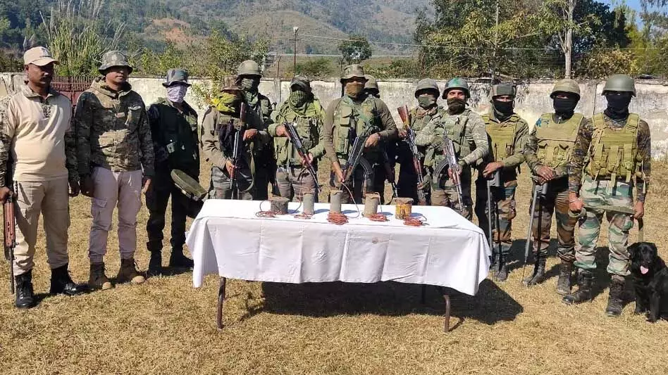 Manipur पुलिस-सेना ने कांगपोकपी और इंफाल पूर्वी सीमा पर पांच आईईडी बरामद किए