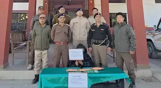 Arunachal: ड्रग तस्कर गिरफ्तार, ब्राउन शुगर जब्त