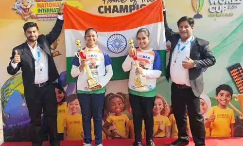 DAV के छात्र अबेकस विश्व कप में उपविजेता