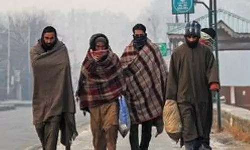 J-K में शीतलहर के तेज होने से श्रीनगर में तापमान शून्य से 5.3 डिग्री नीचे चला गया