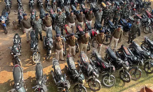 बाइक चोरी करने वाले बड़े गिरोह का खुलासा, 70 बाइक बरामद, 4 गिरफ्तार