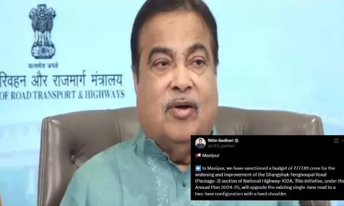 Manipur को एनएच-102ए के तहत शांगशाक-तेंगनौपाल रोड को चौड़ा करने के लिए