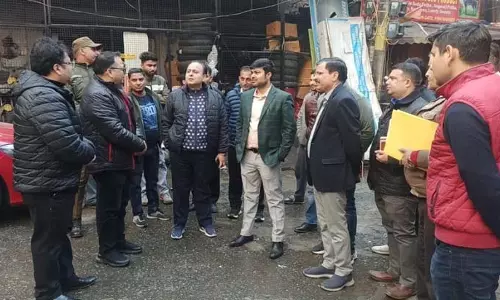 JMC आयुक्त ने मछली बाजार कांजी हाउस का दौरा कर स्थिति का जायजा लिया