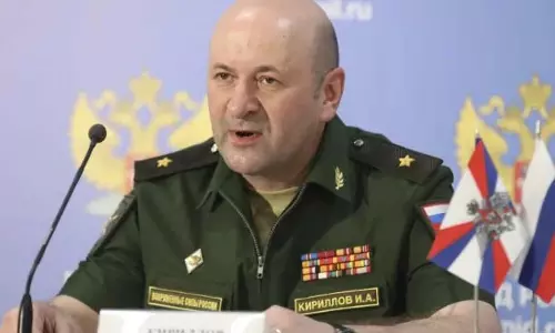 Russia says मॉस्को में वरिष्ठ जनरल की हत्या के संदिग्ध को हिरासत में लिया गया Russia says मॉस्को में वरिष्ठ जनरल की हत्या के संदिग्ध को हिरासत में लिया गया