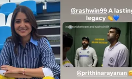 Anushka Sharma ने रविचंद्रन अश्विन की विरासत की सराहना की Anushka Sharma ने रविचंद्रन अश्विन की विरासत की सराहना की