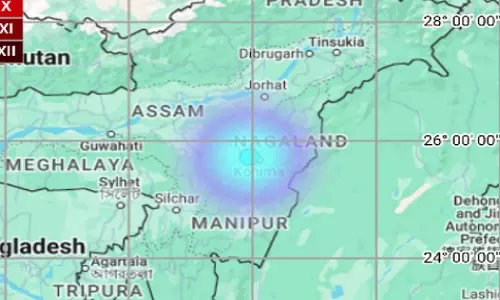Nagaland: चुमौकेदिमा में 3.2 तीव्रता का आया भूकंप Nagaland: चुमौकेदिमा में 3.2 तीव्रता का आया भूकंप