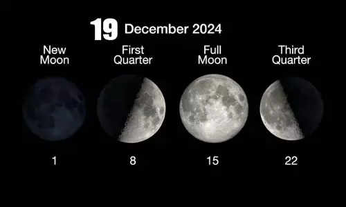 Moon Phase: अपने चंद्र चक्र के वानिंग गिबस चरण में, 81% प्रकाशित Moon Phase: अपने चंद्र चक्र के वानिंग गिबस चरण में, 81% प्रकाशित