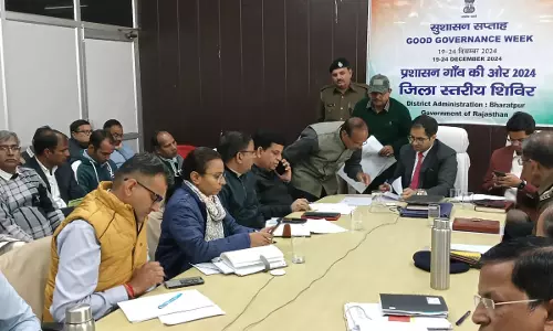 Bharatpur: सुशासन सप्ताह के तहत प्रशासन गॉव की ओर जनसुनवाई : जिला कलेक्टर