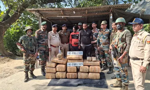 Tripura: असम राइफल्स और अंबासा पुलिस ने 85 लाख रुपये का मारिजुआना जब्त किया