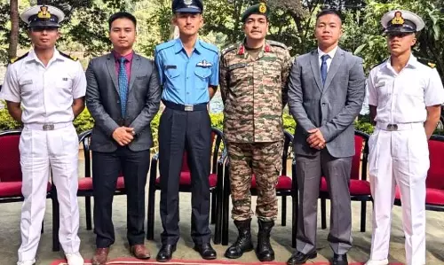 Manipur के पांच नए कमीशन प्राप्त अधिकारियों को सम्मानित किया
