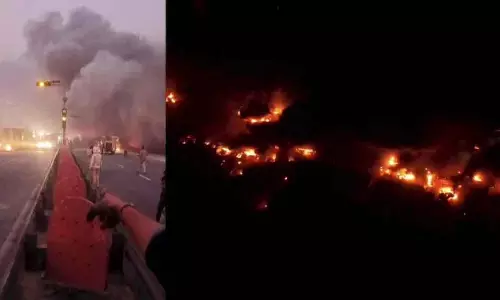 Jaipur पेट्रोल पंप के पास ट्रकों की टक्कर: भीषण आग में 7 की मौत, 35 से अधिक घायल