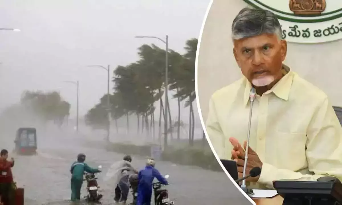 Chandrababu ने उत्तर आंध्र में भारी बारिश की समीक्षा की, अधिकारियों को सतर्क किया