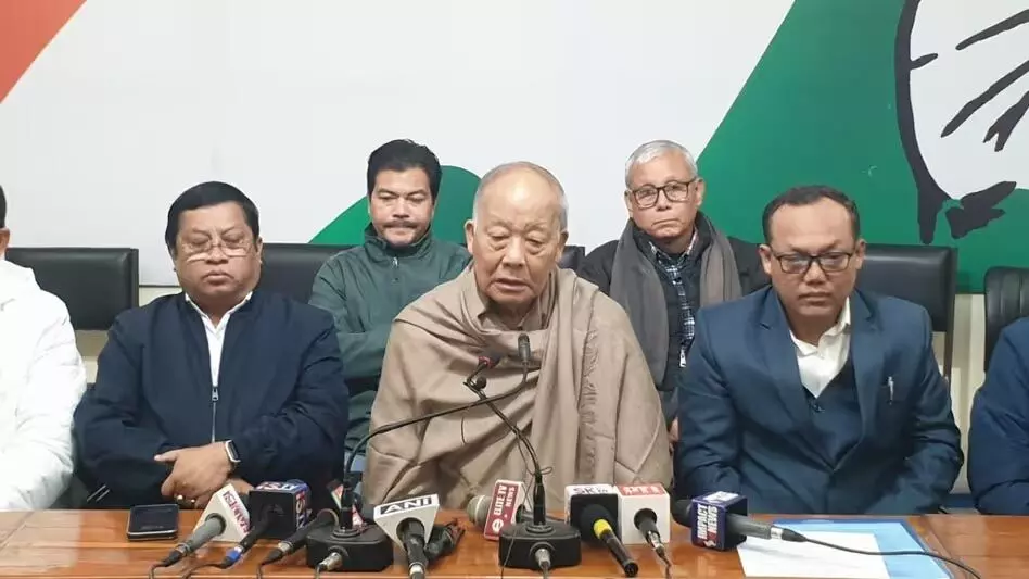 Manipur : कांग्रेस ने शीतकालीन सत्र बुलाने का आग्रह किया