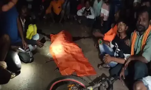 छात्रा की मौत, हाईवा चालक रौंदकर फरार