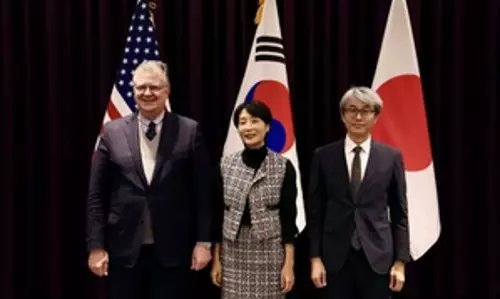 उत्तर कोरिया ने इंडो-पैसिफिक पर South Korea-US-Japan वार्ता को शांति का अपमान बताया