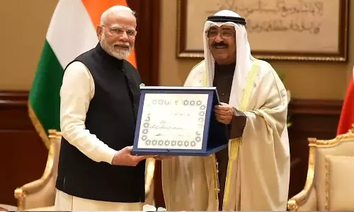 द ऑर्डर ऑफ मुबारक अल कबीर से सम्मानित हुए पीएम मोदी