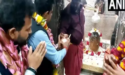 केंद्रीय मंत्री राम मोहन नायडू ने Ujjain में बाबा महाकाल मंदिर में पूजा-अर्चना की