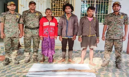 Simlipal टाइगर रिजर्व में तीन शिकारी गिरफ्तार, बंदूक जब्त Simlipal टाइगर रिजर्व में तीन शिकारी गिरफ्तार, बंदूक जब्त