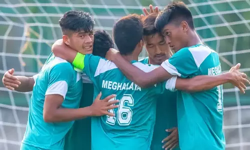 Meghalaya ने संतोष ट्रॉफी में क्वार्टर फाइनल में जगह बनाई Meghalaya ने संतोष ट्रॉफी में क्वार्टर फाइनल में जगह बनाई